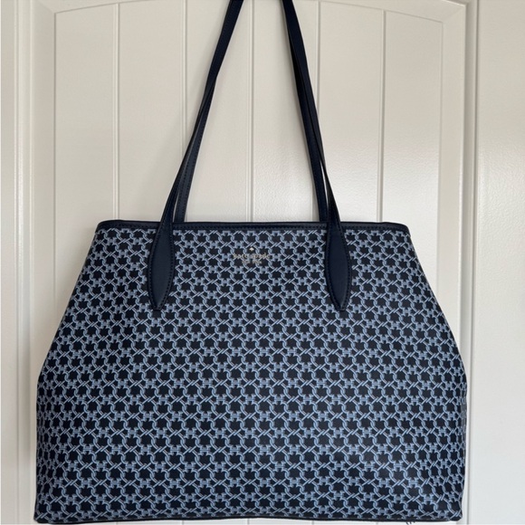 Kate Spade Spade Link Geometric Tote Bag Blue Multi | Large - Picture 2 of 13